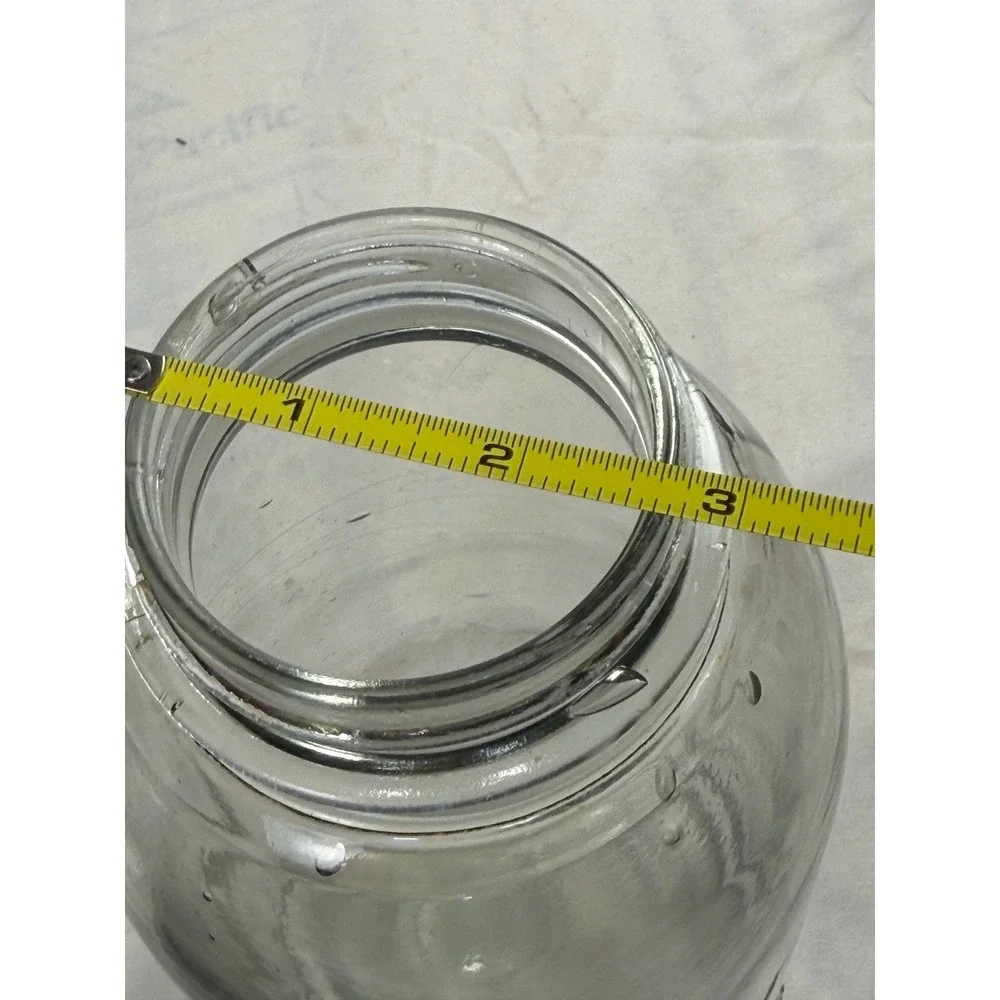 Vintage Drey Perfect Mason Jar Clear Glass Half Gallon Primitive Farmhouse Decor